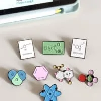 Atoms and Molecules Brooches