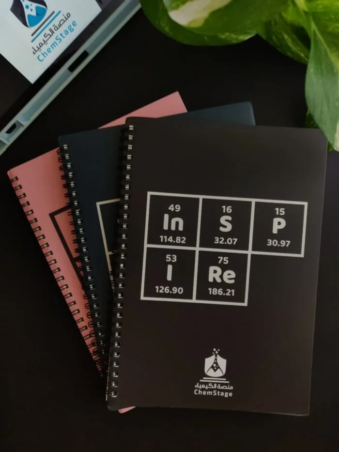 Spiral Notebook with Chemical Design