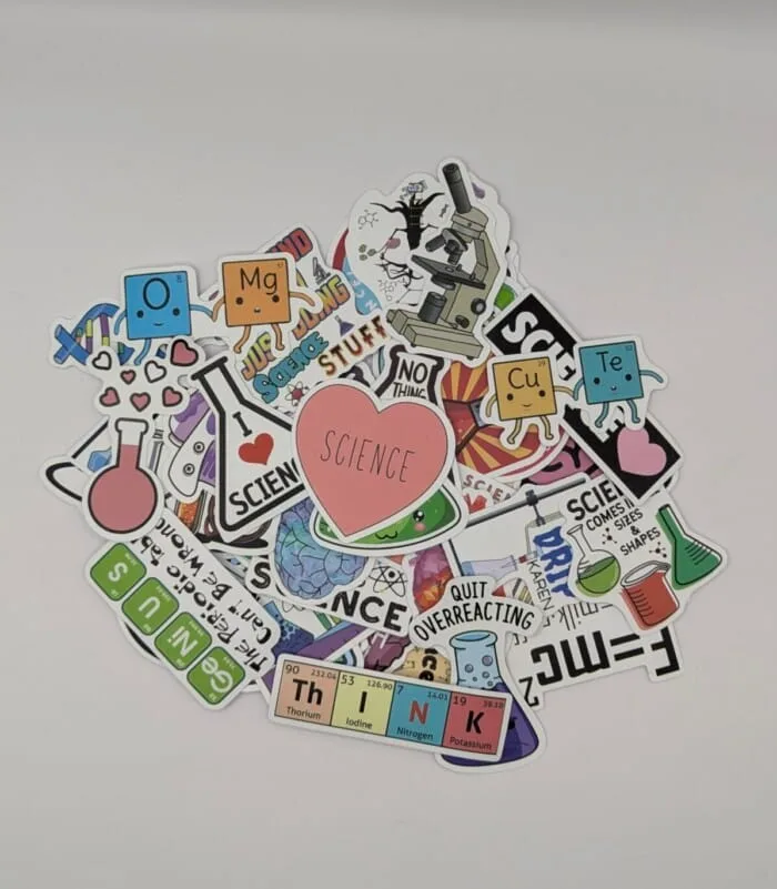 Chemistry and Sciences Matte Stickers